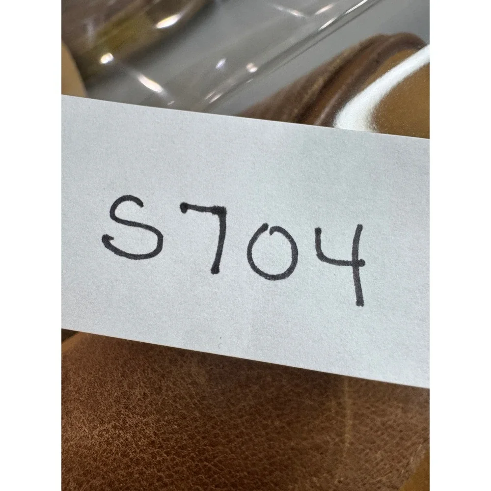 Lucky Brand Aroyli Slingback Mules Womens 8 Brown Good Leather V-Cut Block Heel - Picture 14 of 14